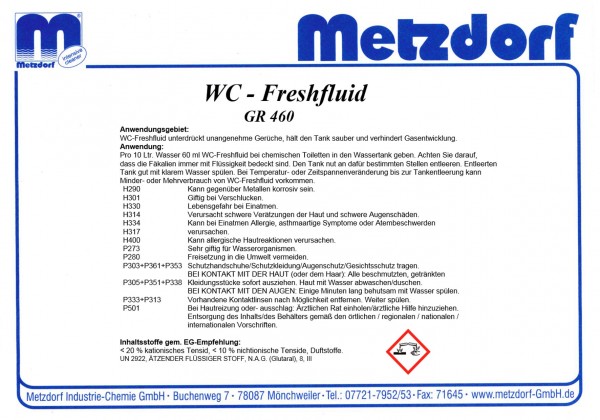 WC Fresh Fluid GR 460 30 kg